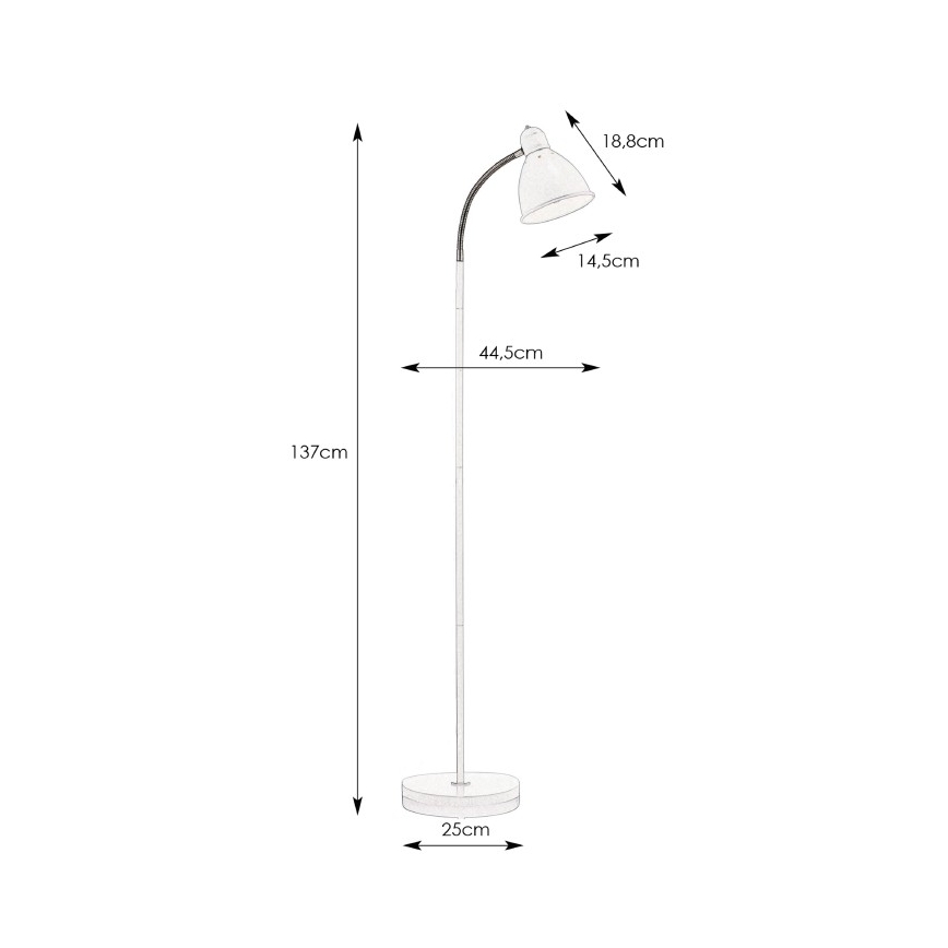 Markslöjd 104842 - Golvlampa NITTA 1xE27/60W/230V