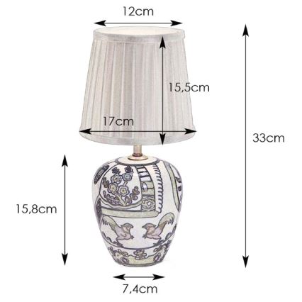 Markslöjd 104999 - Bordslampa GÖTEBORG 1xE14/40W/230V