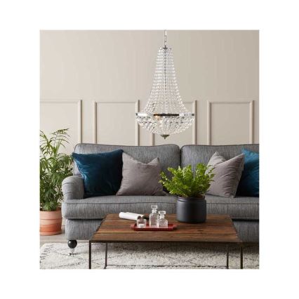 Markslöjd 105317 - Kristallkrona med kedja GRÄNSÖ 3xE14/40W/230V