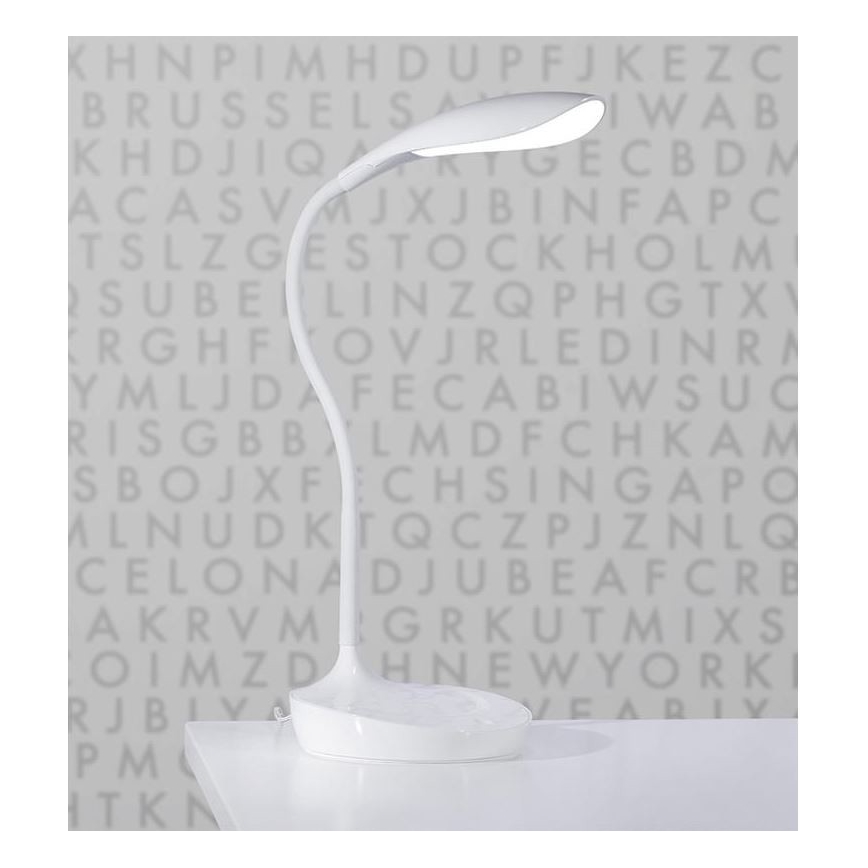 Markslöjd 106093 - LED Dimbar Bordslampa med USB SWAN LED/4,6W/230V
