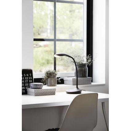 Markslöjd 106094 - LED Dimbar Bordslampa med USB SWAN LED/4,6W/230V