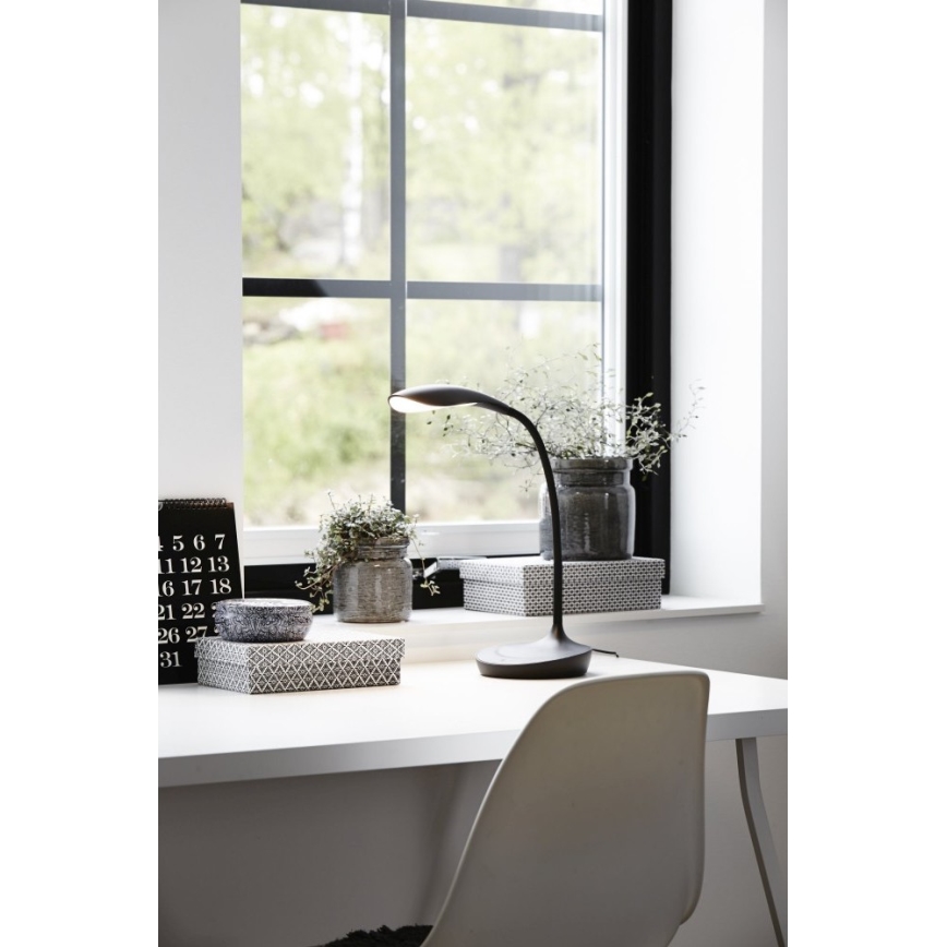 Markslöjd 106094 - LED Dimbar Bordslampa med USB SWAN LED/4,6W/230V