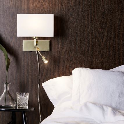 Markslöjd 106308 - LED Vägglampa SAVOY LED/3W+E27/60W/230V