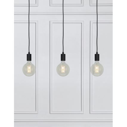 Markslöjd 106336 - Ljuskrona med snöre SKY 3xE27/60W/230V