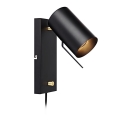 Markslöjd 106587 - Dimbar Väggbelysning CARRIE 1xGU10/35W/230V svart