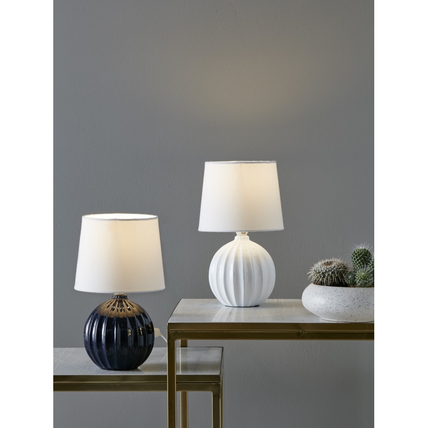 Markslöjd 106886 - Bordslampa MELANIE 1xE14/40W/230V vit/blå