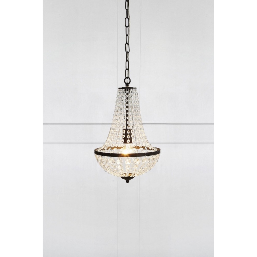 Markslöjd 107026 - Kristallkrona med kedja GRÄNSÖ 1xE27/60W/230V