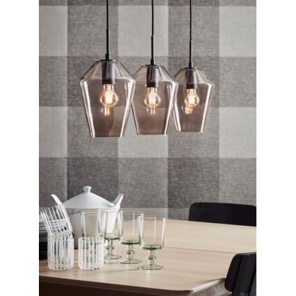 Markslöjd 107132 - Ljuskrona med snöre RETRO 3xE27/60W/230V