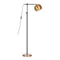 Markslöjd 107231 - Golvlampa CHESTER 1xE27/40W/230V svart/brons