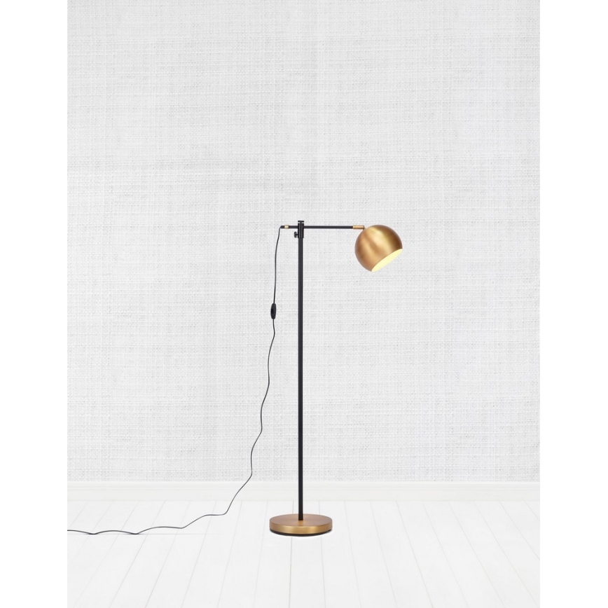 Markslöjd 107231 - Golvlampa CHESTER 1xE27/40W/230V svart/brons