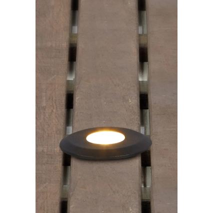 Markslöjd 107284 - LED infälld utomhusarmatur GARDEN24 LED/0,8W/24V IP44 svart