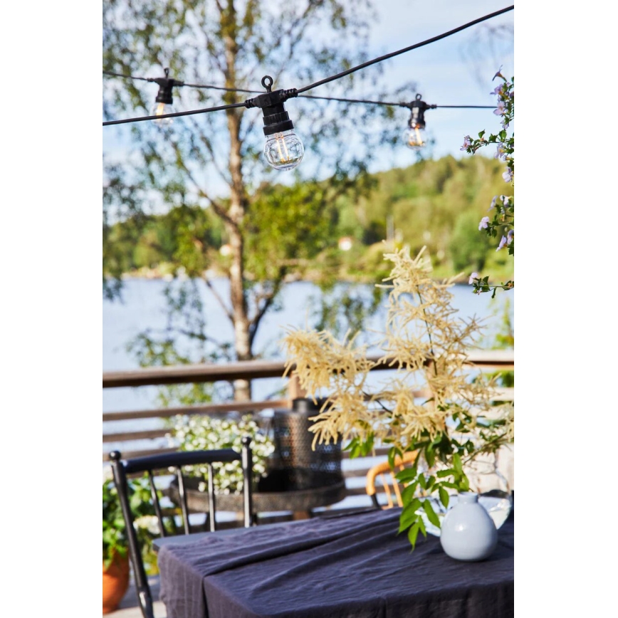 Markslöjd 107292 - LED dekorativ utomhusslinga KRANS GARDEN 10xLED 5,5m IP44