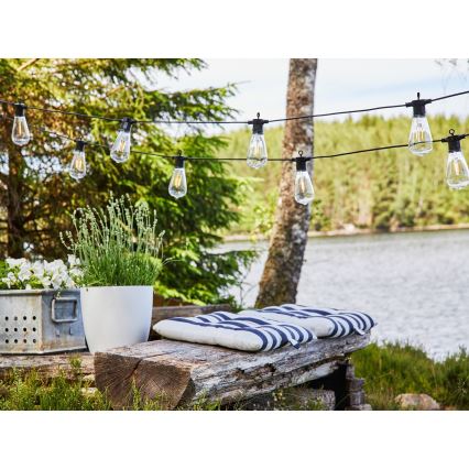 Markslöjd 107293 - LED utomhus dekorationsslinga GIRLANDA GARDEN 10xLED 5,5m IP44