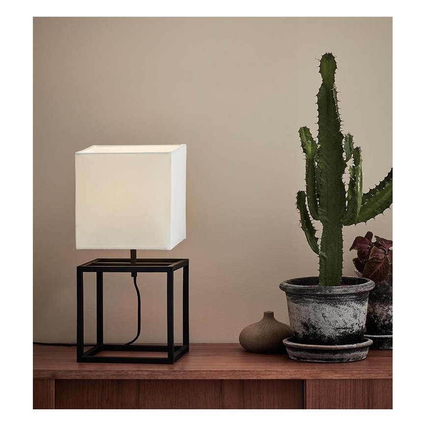 Markslöjd 107306 - Bordslampa CUBE 1xE27/60W/230V