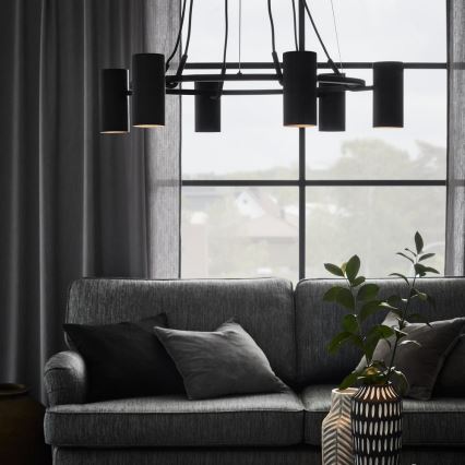 Markslöjd 107357 - Ljuskrona med snöre PORTO 6xGU10/12W/230V