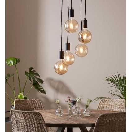 Markslöjd 107467 - Ljuskrona med snöre SKY 5xE27/60W/230V