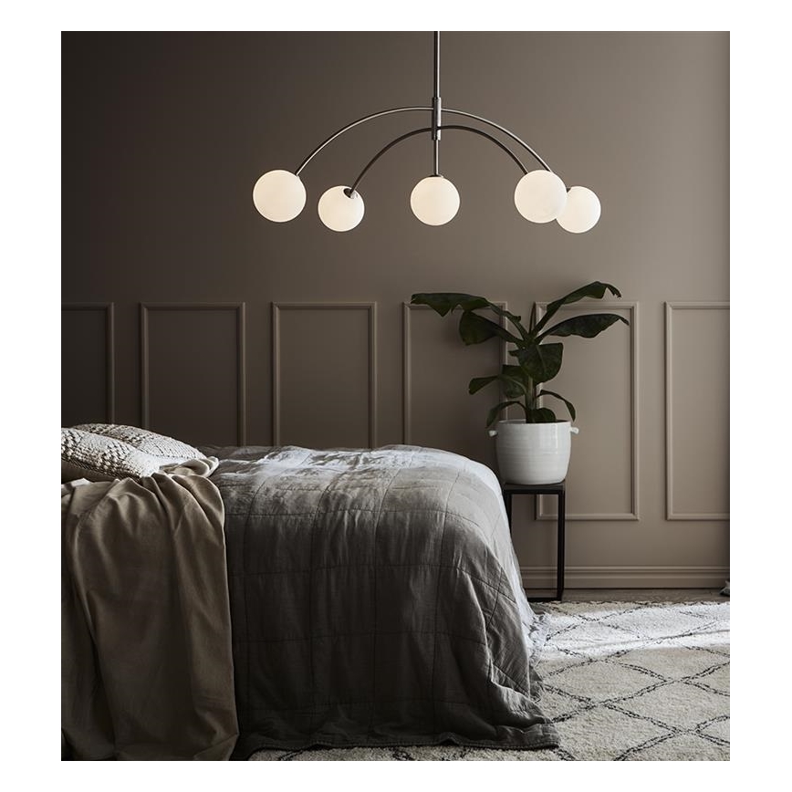 Markslöjd 107559 - Ljuskrona med snöre HEAVEN 5xG9/28W/230V