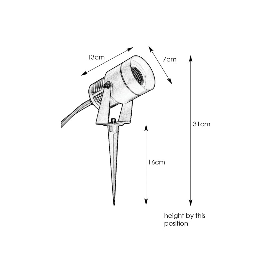 Markslöjd 107714 - LED-utomhuslampa GARDEN24 LED/6W/24V IP44 mattkrom