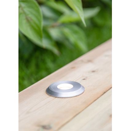 Markslöjd 107716 - LED infälld utomhusarmatur GARDEN24 LED/0,8W/24V IP44 svart/matt krom