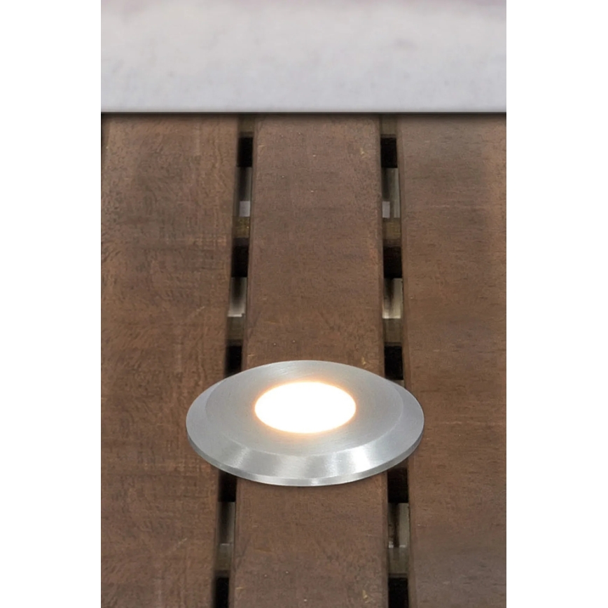 Markslöjd 107716 - LED infälld utomhusarmatur GARDEN24 LED/0,8W/24V IP44 svart/matt krom