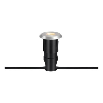 Markslöjd 107717 - LED infälld utomhusarmatur GARDEN24 LED/3W/24V IP44 svart/mattkrom
