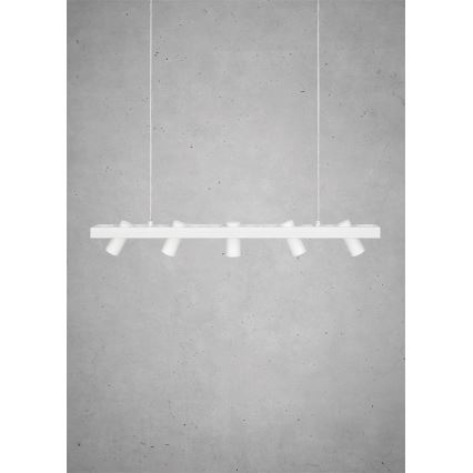 Markslöjd 107783 - Ljuskrona med snöre TORINO 5xGU10/7W/230V