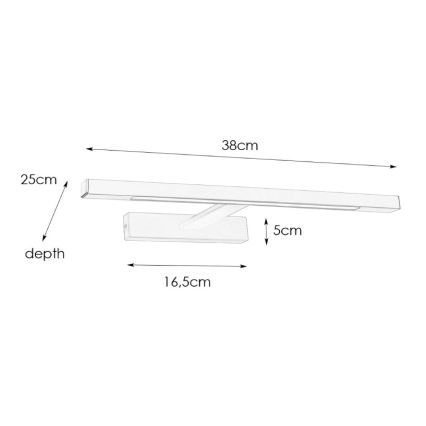 Markslöjd 107910 - LED Badrum spegelbelysning NEPTUNUS LED/6W/230V IP44