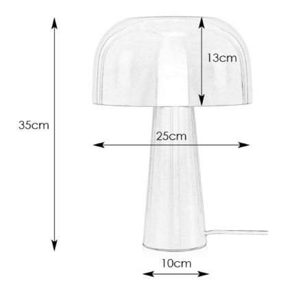 Markslöjd 107934 - Bordslampa BLANCA 1xE14/25W/230V