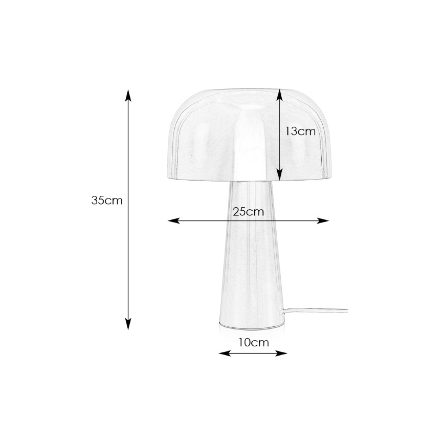 Markslöjd 107935 - Bordslampa BLANCA 1xE14/25W/230V
