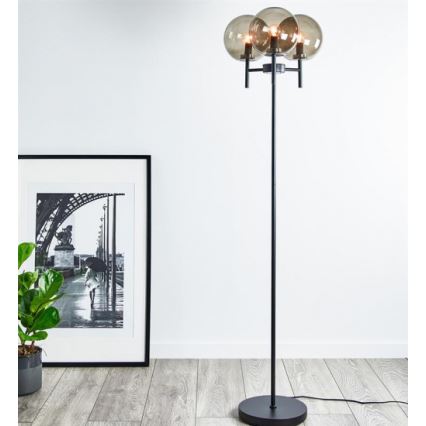 Markslöjd 107947 - Golvlampa CROWN 3xE14/20W/230V