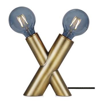 Markslöjd 108053 - Bordslampa SIMUL 1xE27/40W + 1xE14/40W/230V guld