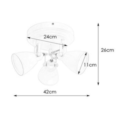 Markslöjd 108083 - Badrum spotlight FJÄLLBACKA 3xG9/20W/230V IP44 vit
