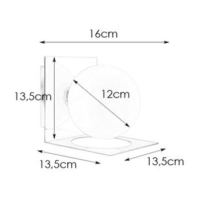 Markslöjd 108085 - Badrumsbelysning vägg ZENIT 1xG9/18W/230V IP44