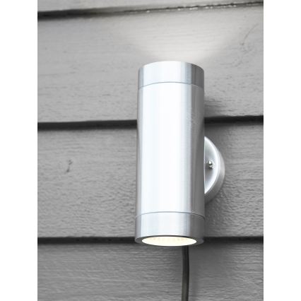 Markslöjd 108170 - LED utomhusvägglampa GARDEN24 2xLED/3W/24V IP44 matt krom