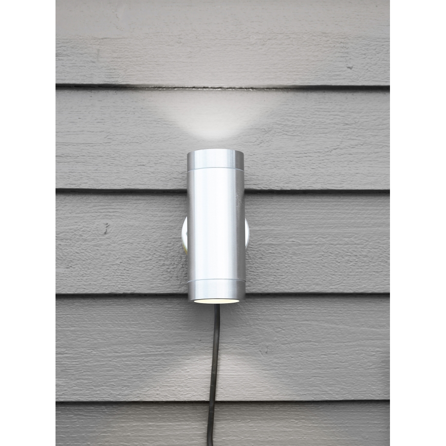 Markslöjd 108170 - LED utomhusvägglampa GARDEN24 2xLED/3W/24V IP44 matt krom