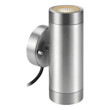 Markslöjd 108170 - LED utomhusvägglampa GARDEN24 2xLED/3W/24V IP44 matt krom