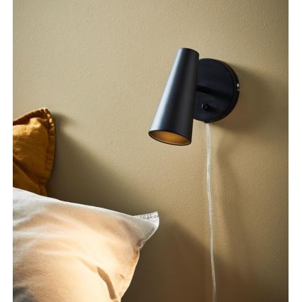 Markslöjd 108200 - Vägg spotlight CREST 1xGU10/7W/230V svart