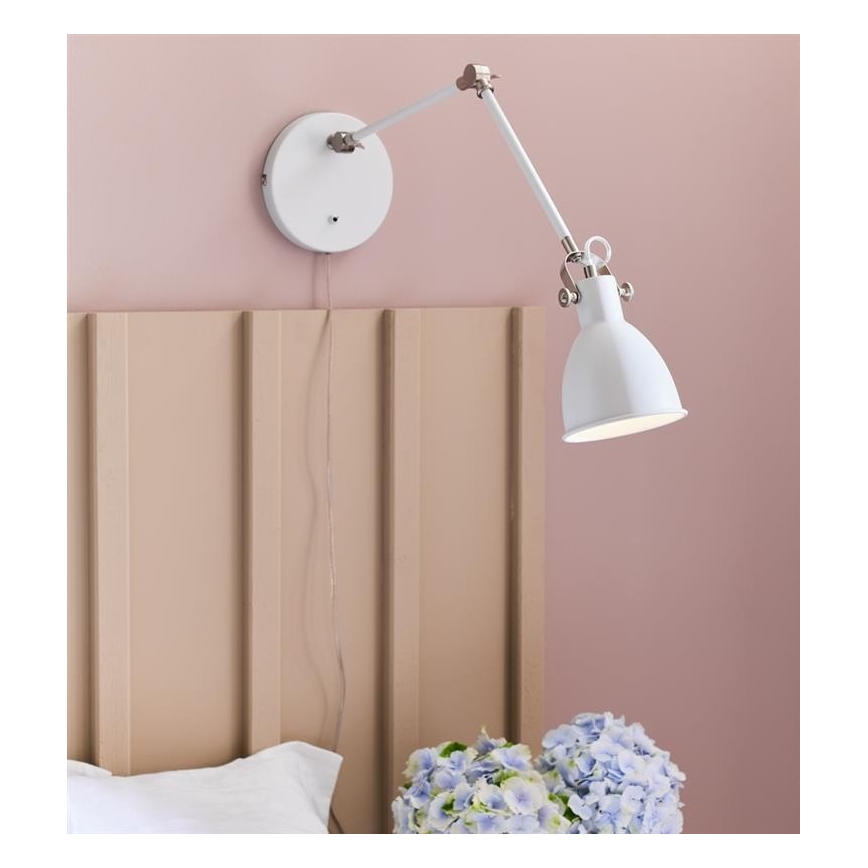 Markslöjd 108249 - Vägglampa  HOUSE 1xE14/40W/230V vit 