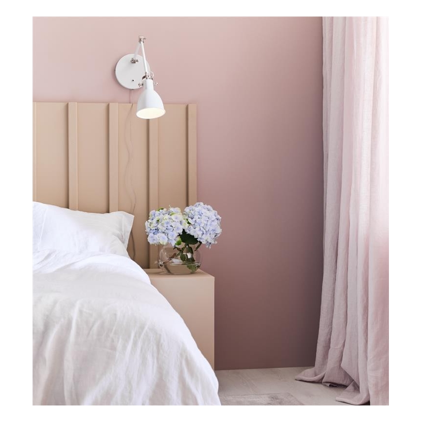 Markslöjd 108249 - Vägglampa  HOUSE 1xE14/40W/230V vit 