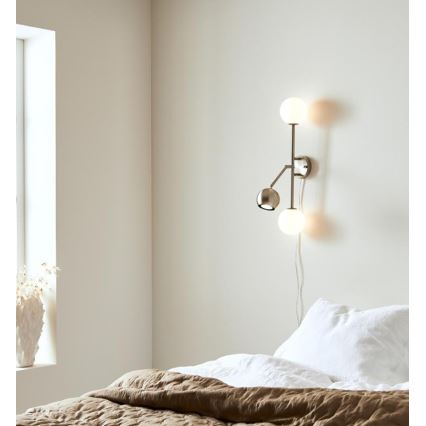 Markslöjd 108256 - Vägglampa BESIDE 2xG9/20W/230V + 1xGU10/7W/230V matt krom