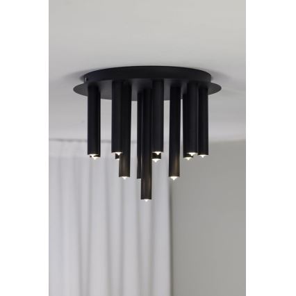 Markslöjd 108505 - Taklampa GOCCE 13xG9/10W/230V svart