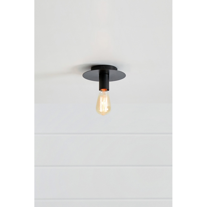 Markslöjd 108540 - Taklampa PIATTO 1xE27/40W/230V svart