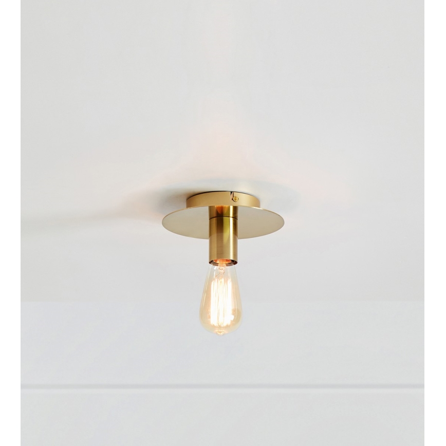 Markslöjd 108541 - Taklampa PIATTO 1xE27/40W/230V guld