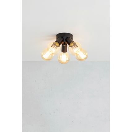 Markslöjd 108552 - Taklampa MAZZO 5xE27/40W/230V svart