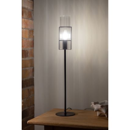 Markslöjd 108556 - Bordslampa TUBO 1xE14/40W/230V 65 cm svart/clear