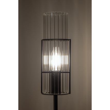 Markslöjd 108556 - Bordslampa TUBO 1xE14/40W/230V 65 cm svart/clear