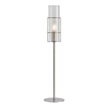 Markslöjd 108558 - Bordslampa TUBO 1xE14/40W/230V 65 cm skinande krom/clear