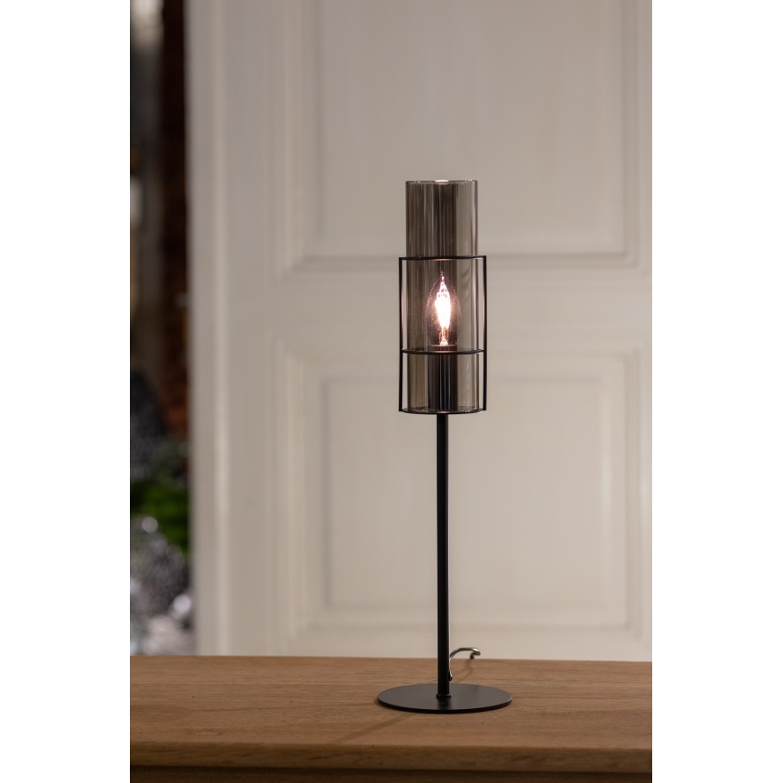Markslöjd 108559 - Bordslampa TUBO 1xE14/40W/230V 50 cm svart