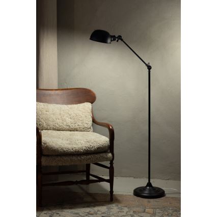 Markslöjd 108586 - Golv lampa PORTLAND 1xE27/40W/230V svart