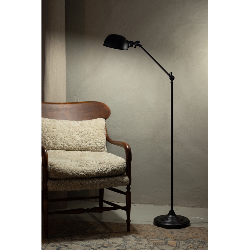 Markslöjd 108586 - Golv lampa PORTLAND 1xE27/40W/230V svart